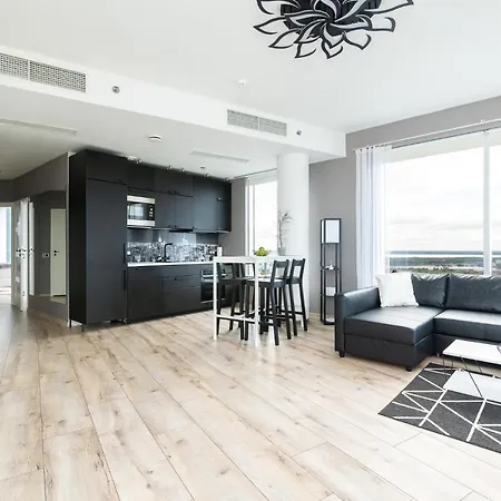 Modern And Stylish At The Top Of On The 28th Floor Lejlighed Tallinn